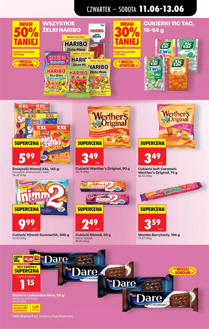 Gazetka promocyjna Biedronka - Od Czwartku - ważna 11.06 do 17.06.2026 - strona 43 - produkty: Cukier, Cukierki, Gin, Mamba, Mleko, Nimm2, Ser, Sok