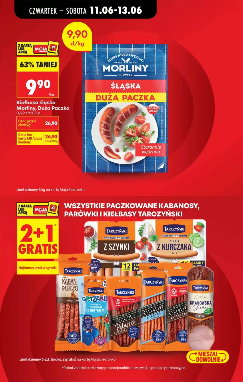 Gazetka promocyjna Biedronka - Od Czwartku - ważna 11.06 do 17.06.2026 - strona 5 - produkty: Gra, Kabanos, Kiełbasa, Kiełbasa śląska, LG, Morliny, Por