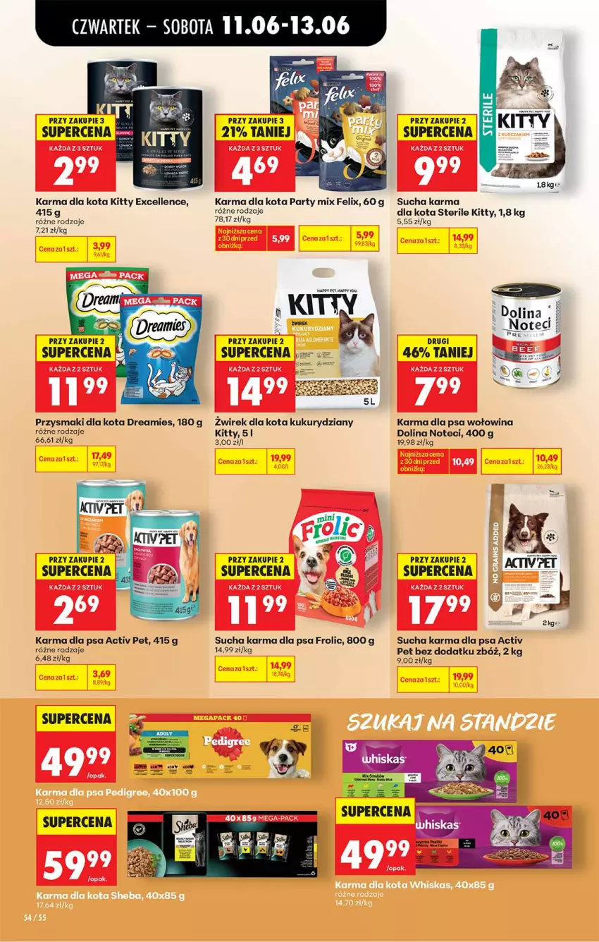 Gazetka promocyjna Biedronka - Od Czwartku - ważna 11.06 do 17.06.2026 - strona 54 - produkty: Przysmaki, Sucha karma, Wołowina
