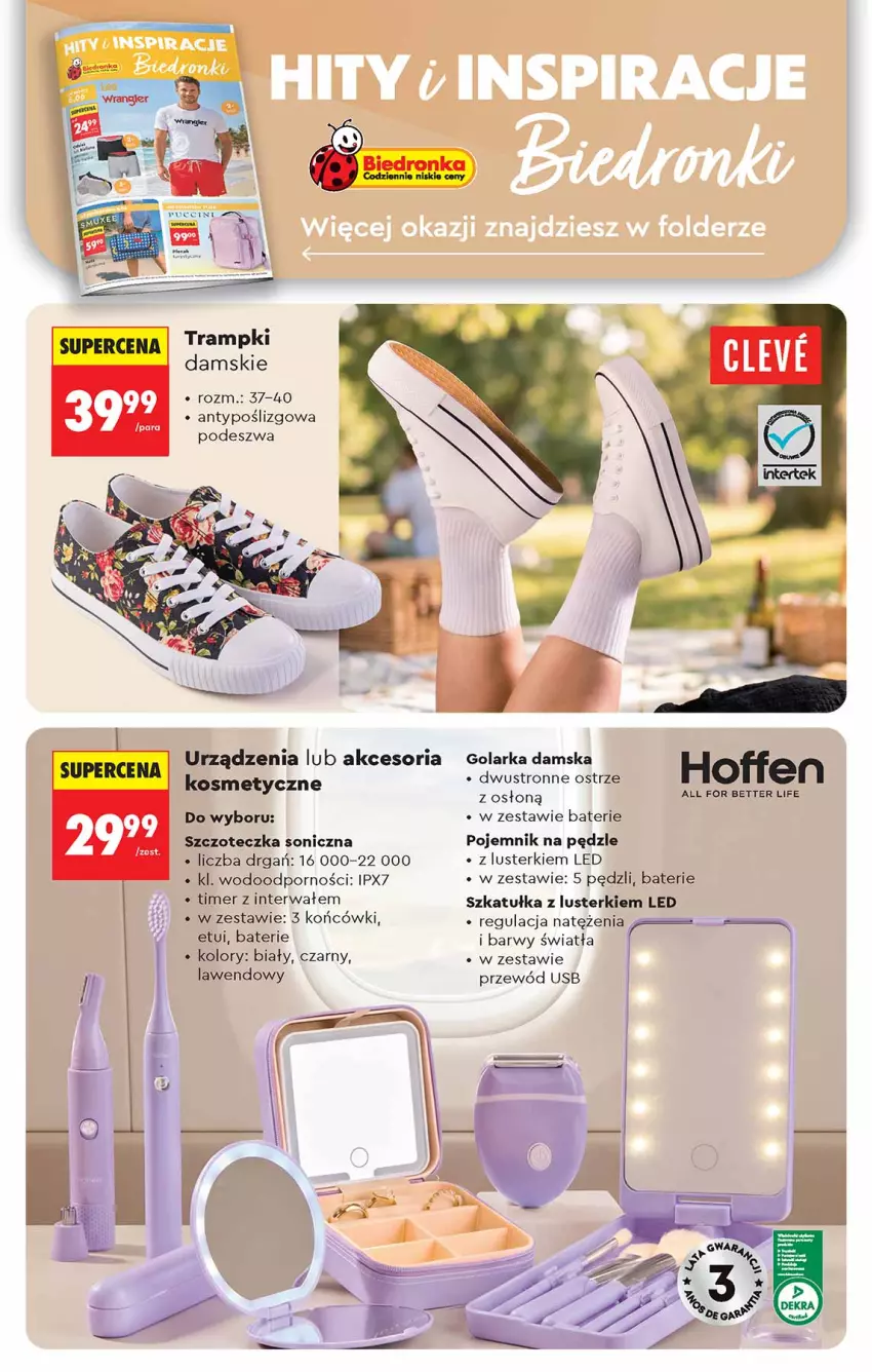 Gazetka promocyjna Biedronka - Od Czwartku - ważna 11.06 do 17.06.2026 - strona 74 - produkty: Golarka, Pojemnik, Por, Przewód, Szczoteczka, Szczoteczka soniczna, Szkatułka, Trampki