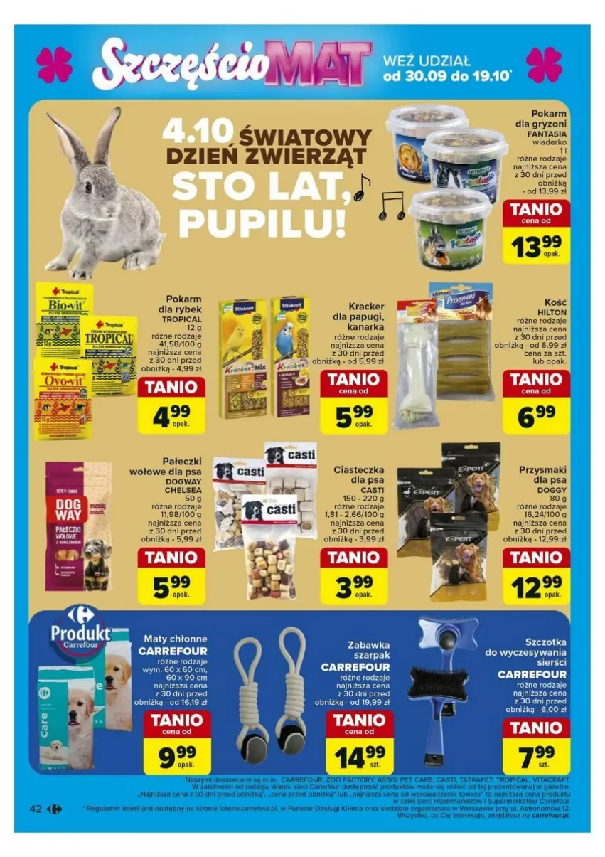 Gazetka promocyjna Carrefour - ważna 30.09 do 05.10.2024 - strona 37 - produkty: Fa, Fanta, Gry, Pokarm dla gryzoni, Przysmaki, Tropical