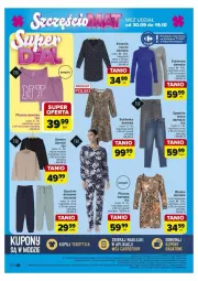 Gazetka promocyjna Carrefour - Gazetka - ważna od 05.10 do 05.10.2024 - strona 48 - produkty: Por, Koszula nocna, Spodnie jeans, Kosz, Klej, Koszula, Dres, Spodnie, Sukienka, Piżama