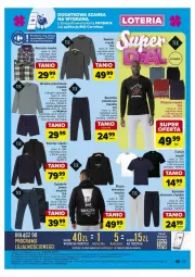 Gazetka promocyjna Carrefour - Gazetka - ważna od 05.10 do 05.10.2024 - strona 49 - produkty: Sweter, Szorty, Kosz, Klej, Koszula, Dres, Spodnie, Bluza, Spodnie dresowe