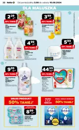 Gazetka promocyjna Netto - Od Poniedziałku - Gazetka - ważna od 10.08 do 10.08.2024 - strona 22 - produkty: Mus, Pampers, Majtki, Ziajka, Płyn do płukania, Chusteczki, Szampon, Ziaja, Dzieci, Kubuś, Pieluchomajtki, Mleko, BEBILON