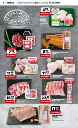Gazetka promocyjna Netto - Od Poniedziałku - Gazetka - ważna od 10.08 do 10.08.2024 - strona 8 - produkty: Kurczak, Por, Tatar wołowy, Golonka z indyka, Karkówka wieprzowa, Kości wieprzowe, Schab wieprzowy