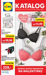 Gazetka promocyjna Lidl - GAZETKA - Gazetka - ważna od 05.02 do 05.02.2022 - strona 1 - produkty: Pościel, Wiertarka, Biustonosz, Tarka, Młot, Młotowiertarka