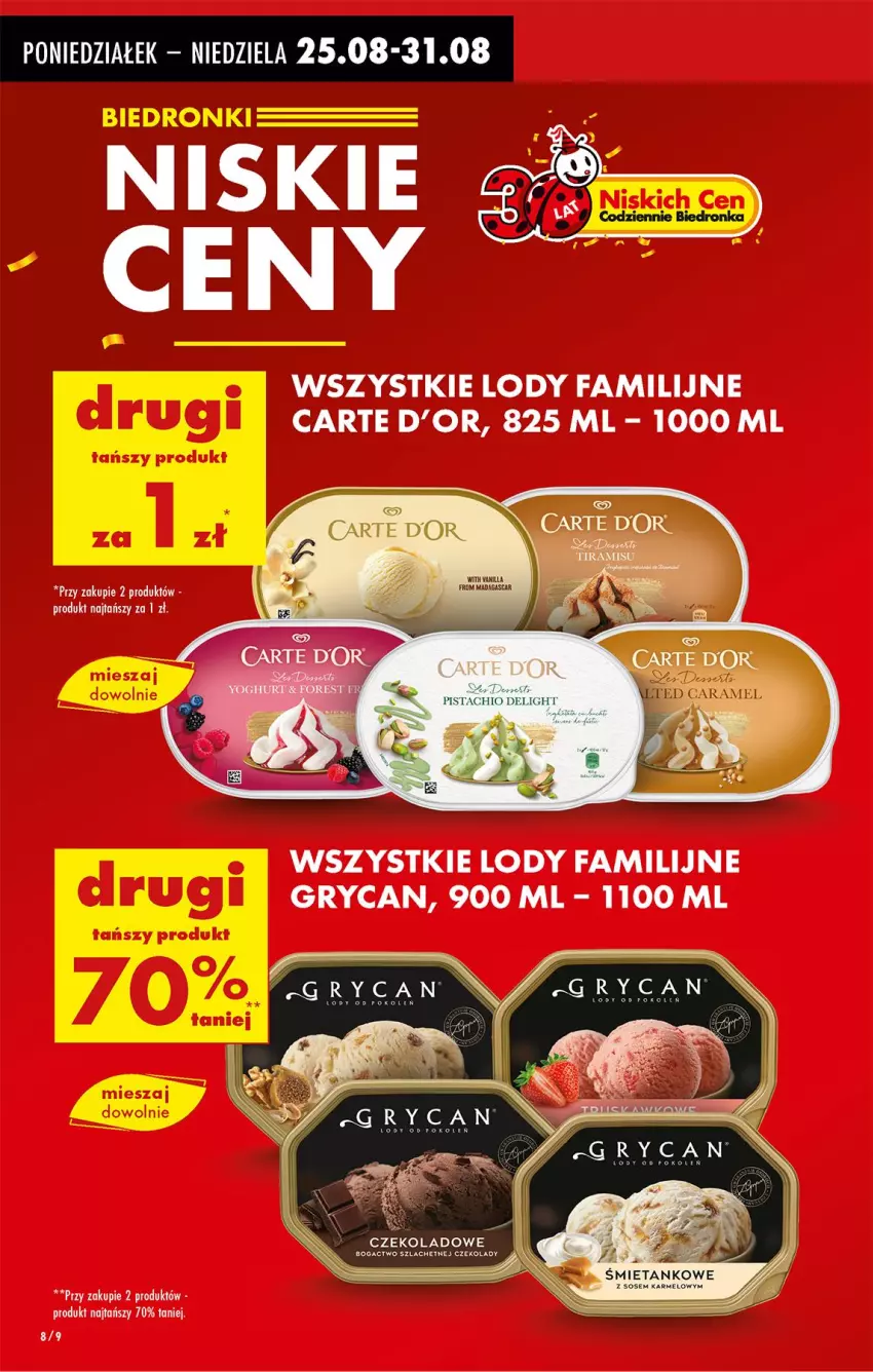 Gazetka promocyjna Biedronka - Od Poniedziałku - ważna 25.08 do 30.08.2025 - strona 10 - produkty: Carte d'Or, Fa, Gry, Lody