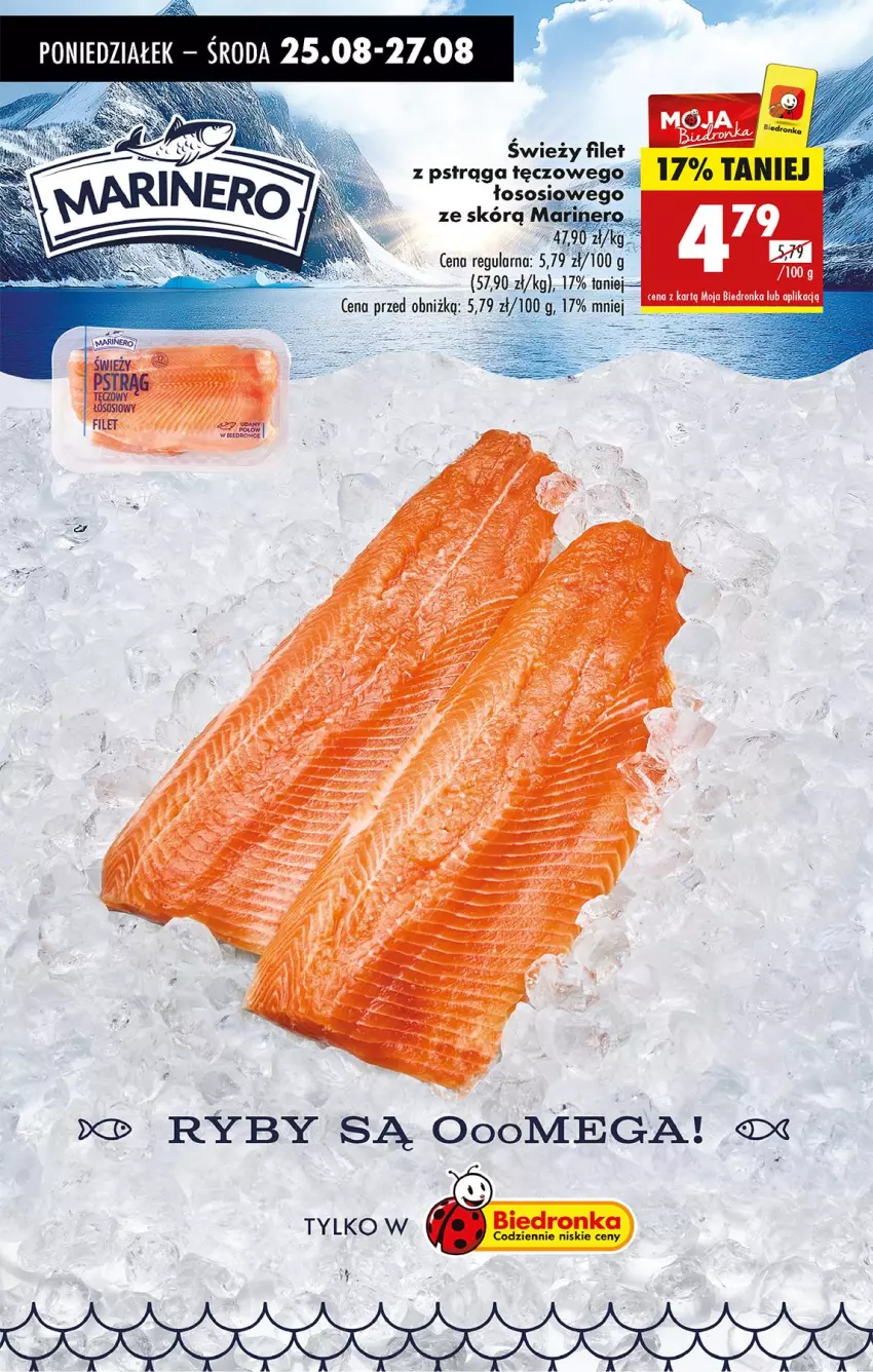 Gazetka promocyjna Biedronka - Od Poniedziałku - ważna 25.08 do 30.08.2025 - strona 46 - produkty: Filet z pstrąga, Pstrąg, Sos