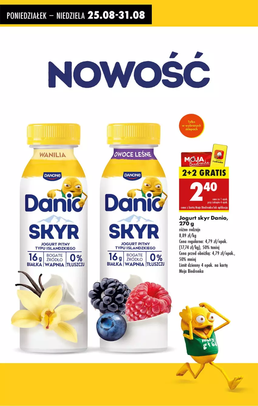 Gazetka promocyjna Biedronka - Od Poniedziałku - ważna 25.08 do 30.08.2025 - strona 5 - produkty: Danio, Gra, Isla, Jogurt, Jogurt pitny