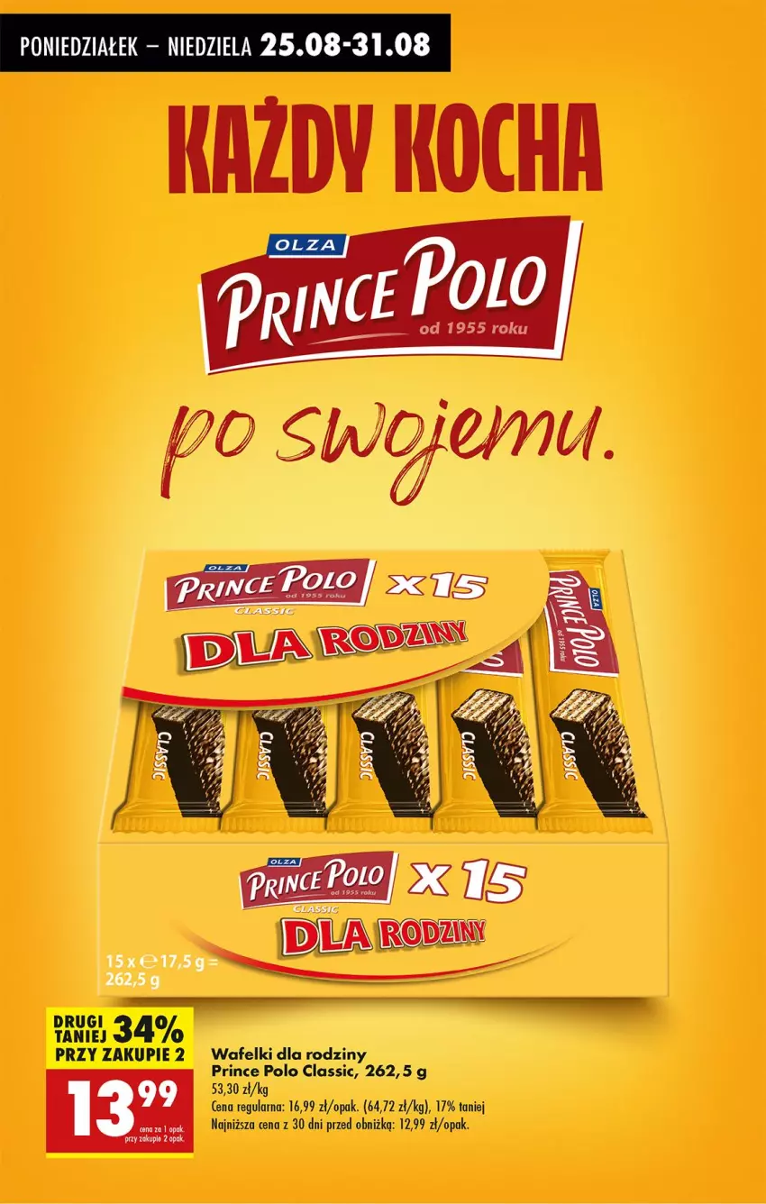 Gazetka promocyjna Biedronka - Od Poniedziałku - ważna 25.08 do 30.08.2025 - strona 60 - produkty: Koc, Prince Polo