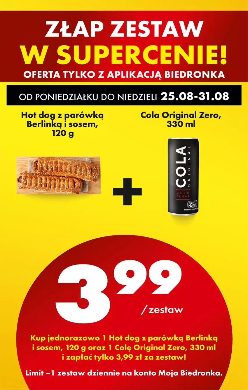 Gazetka promocyjna Biedronka - Od Poniedziałku - ważna 25.08 do 30.08.2025 - strona 84 - produkty: Gin, Hot dog, Sos