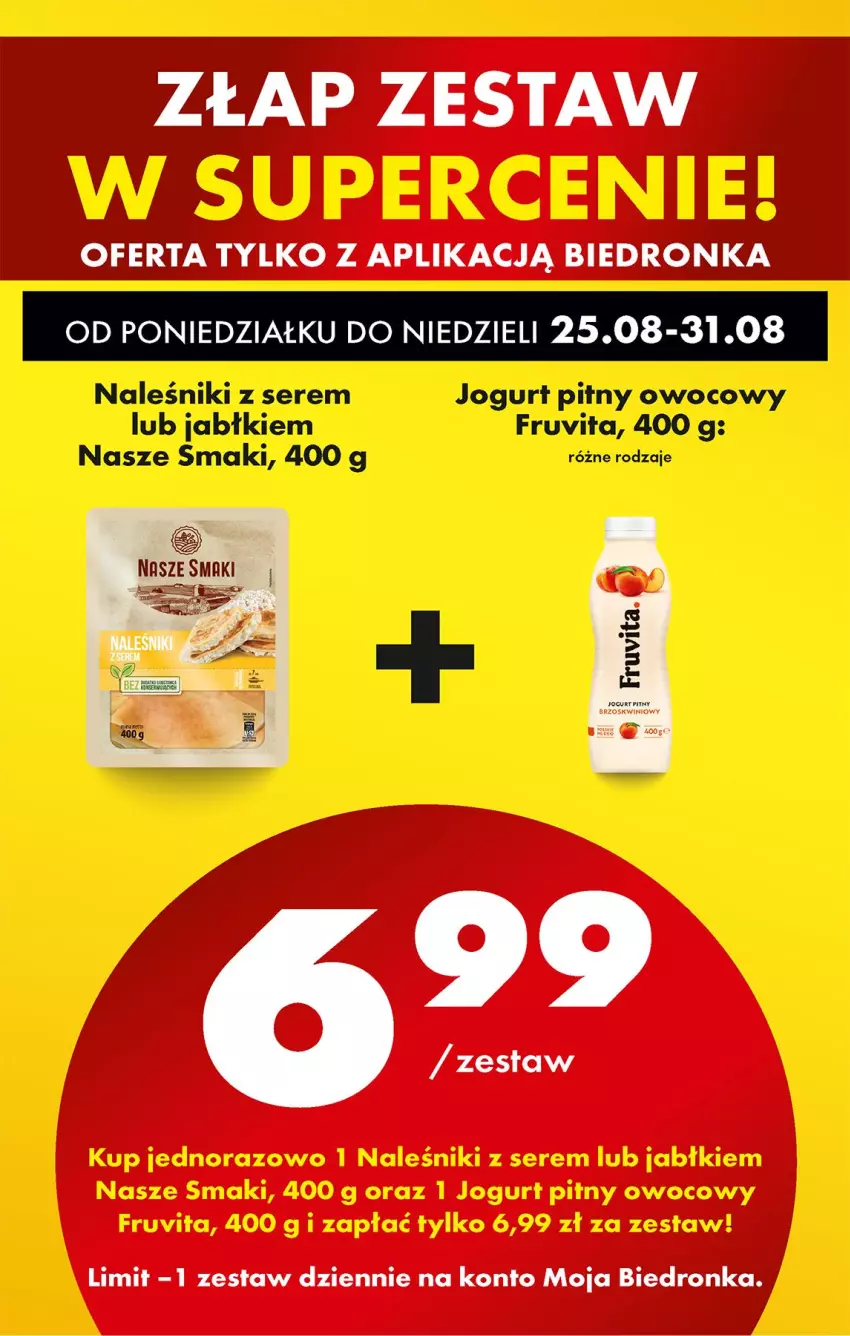 Gazetka promocyjna Biedronka - Od Poniedziałku - ważna 25.08 do 30.08.2025 - strona 87 - produkty: Jogurt, Jogurt pitny, Naleśniki, Ser