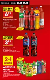 Gazetka promocyjna Biedronka - Od Poniedziałku - Gazetka - ważna od 30.08 do 30.08.2025 - strona 12 - produkty: Por, Mus, Pepsi, Napój gazowany, Tymbark, Kubuś, Napój