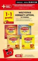 Gazetka promocyjna Biedronka - Od Poniedziałku - Gazetka - ważna od 30.08 do 30.08.2025 - strona 39 - produkty: Earl Grey, Por, Gra, Herbata czarna, Lipton, Aksam, Herbata