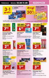 Gazetka promocyjna Biedronka - Od Poniedziałku - Gazetka - ważna od 30.08 do 30.08.2025 - strona 58 - produkty: Kit Kat, Ser, Por, Gra, Orzeszki, Bell, Tera, Burger, Sport, Czekolada, Czekolada gorzka, Rodzynki, Delicje, Baton, E. Wedel, Deser, Fa