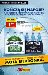 Gazetka promocyjna Biedronka - Od Poniedziałku - Gazetka - ważna od 30.08 do 30.08.2025 - strona 66 - produkty: Napoje, LANA, Woda, Fa