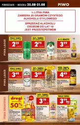 Gazetka promocyjna Biedronka - Od Poniedziałku - Gazetka - ważna od 30.08 do 30.08.2025 - strona 68 - produkty: Piwa, Piwo, Książęce, Por, Gin, Gra, Kasztelan, Tera, Desperados, Perła, Corona Extra, Miód, Mango, Kozel, Fa