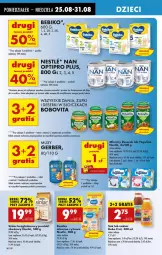 Gazetka promocyjna Biedronka - Od Poniedziałku - Gazetka - ważna od 30.08 do 30.08.2025 - strona 70 - produkty: Sok, Ser, Ryż, Por, Gra, Gerber, BoboVita, Sinlac, O nas, NAN Optipro, Leon, Serek, Bebiko, Deser, Karmi, Nektar, Mleko