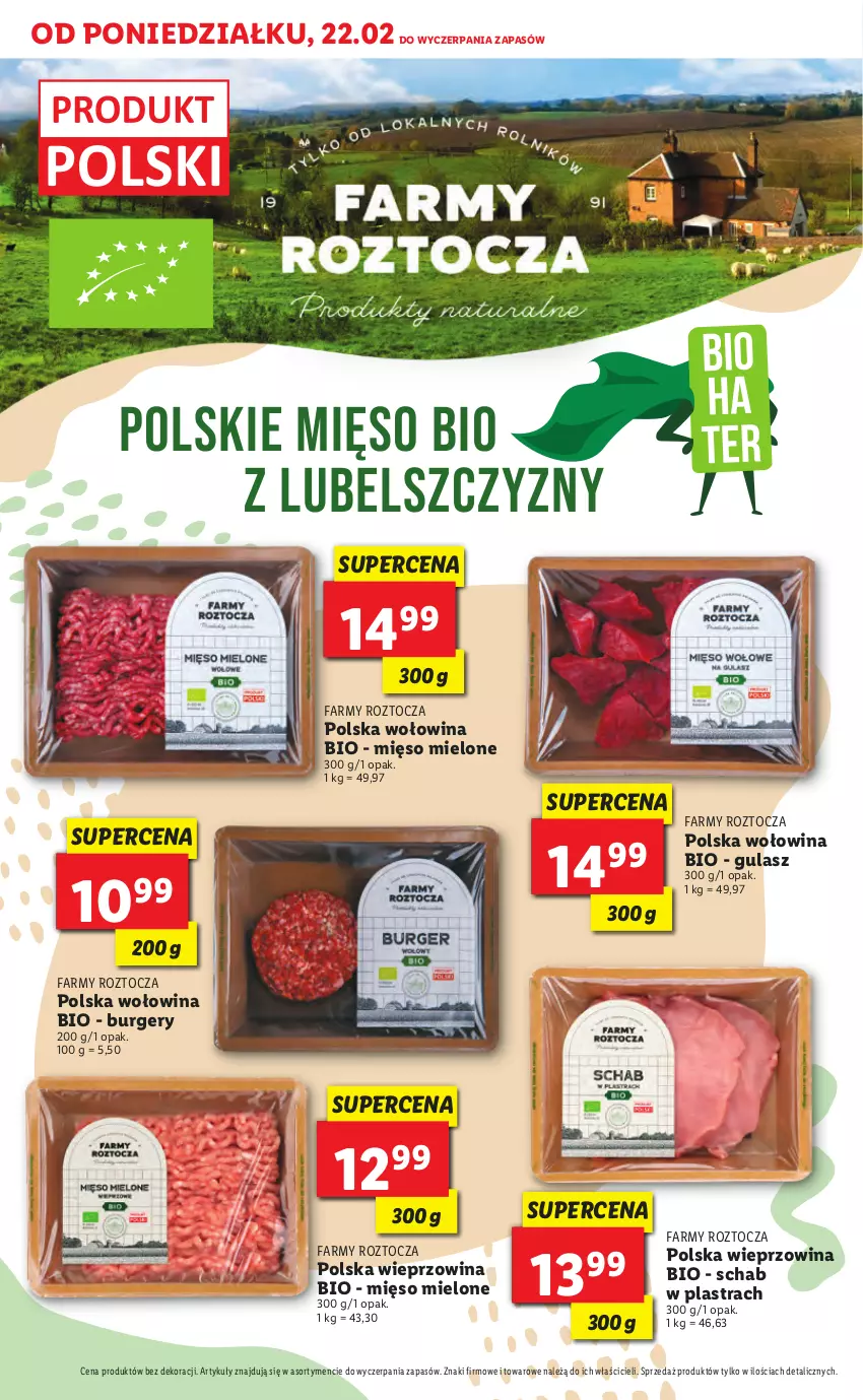 Gazetka promocyjna Lidl - TYDZIEŃ BIOHATERSKI - ważna 22.02 do 27.02.2021 - strona 4 - produkty: Burger, Fa, Mięso, Mięso mielone, Wieprzowina, Wołowina