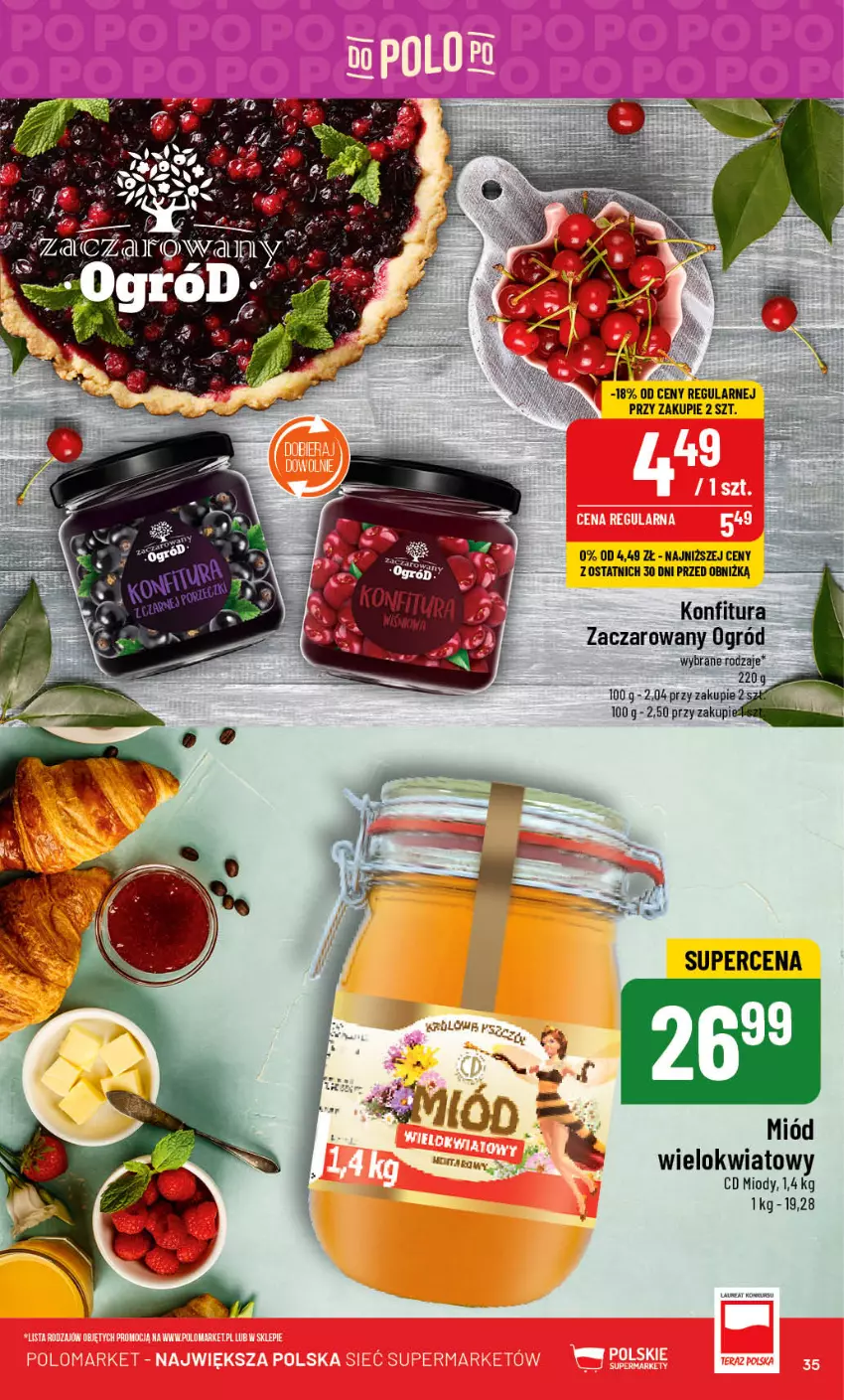 Gazetka promocyjna PoloMarket - Gazetka pomocyjna - ważna 27.09 do 03.10.2023 - strona 35 - produkty: Konfitura, Laur, Miód, Ogród