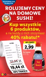 Gazetka promocyjna Lidl - GAZETKA - Gazetka - ważna od 15.06 do 15.06.2022 - strona 36 - produkty: Sushi, Wasa, Ocet, LG