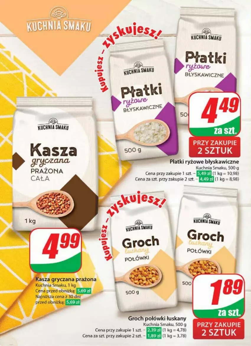 Gazetka promocyjna Dino - ważna 04.09 do 10.09.2024 - strona 8 - produkty: Groch, Gry, Kasza, Kasza gryczana, Kuchnia, Płatki ryżowe, Ryż