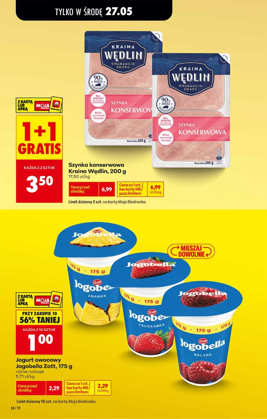 Gazetka promocyjna Biedronka - Od Środy - ważna 27.05 do 28.05.2026 - strona 18 - produkty: Bell, Bella, Jogobella, Jogurt, Jogurt owocowy, Ser, Zott
