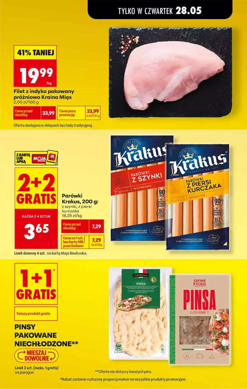Gazetka promocyjna Biedronka - Od Środy - ważna 27.05 do 28.05.2026 - strona 19 - produkty: Gra, Krakus, Kurczak, Parówki, Por