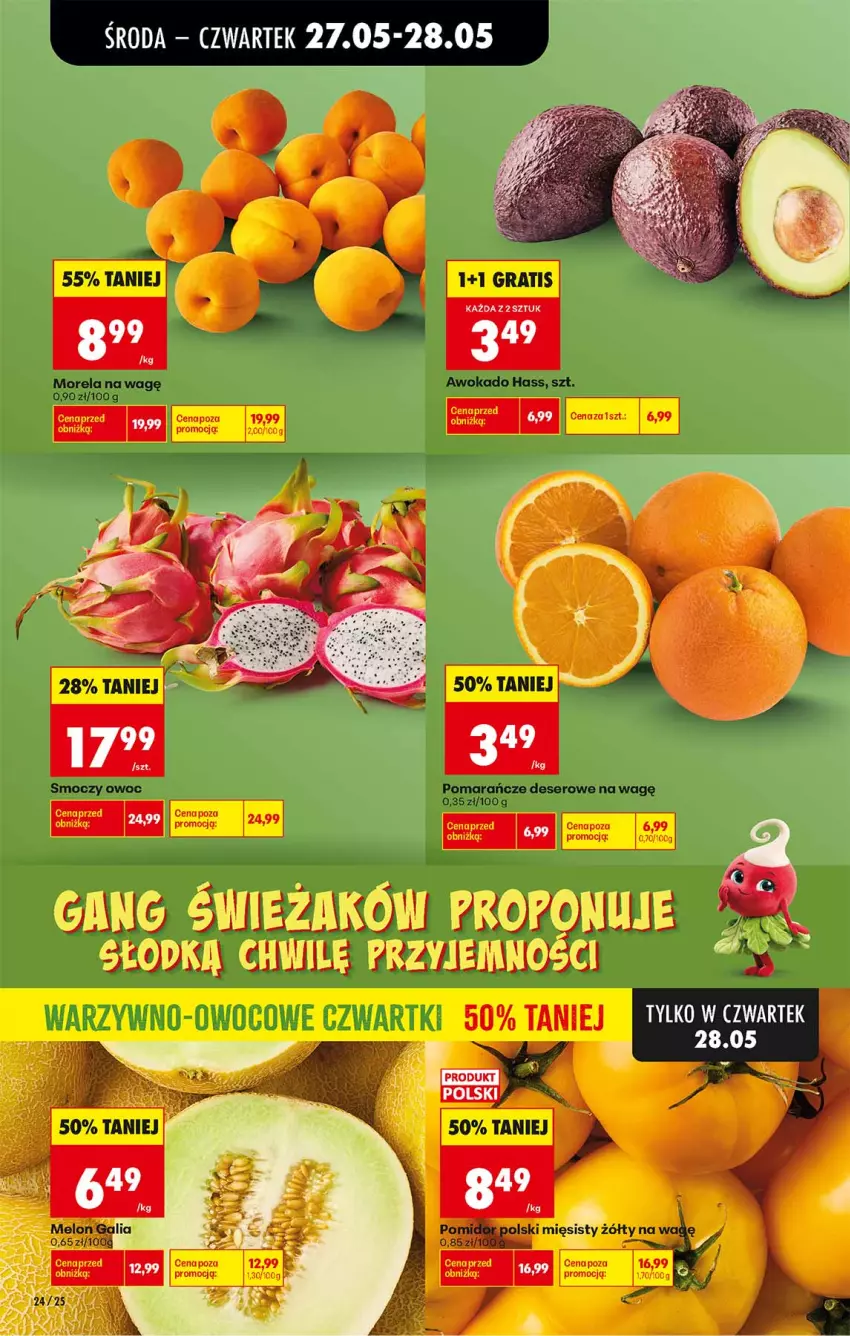 Gazetka promocyjna Biedronka - Od Środy - ważna 27.05 do 28.05.2026 - strona 24 - produkty: Deser, Gra, Morela, Pomarańcze, Ser
