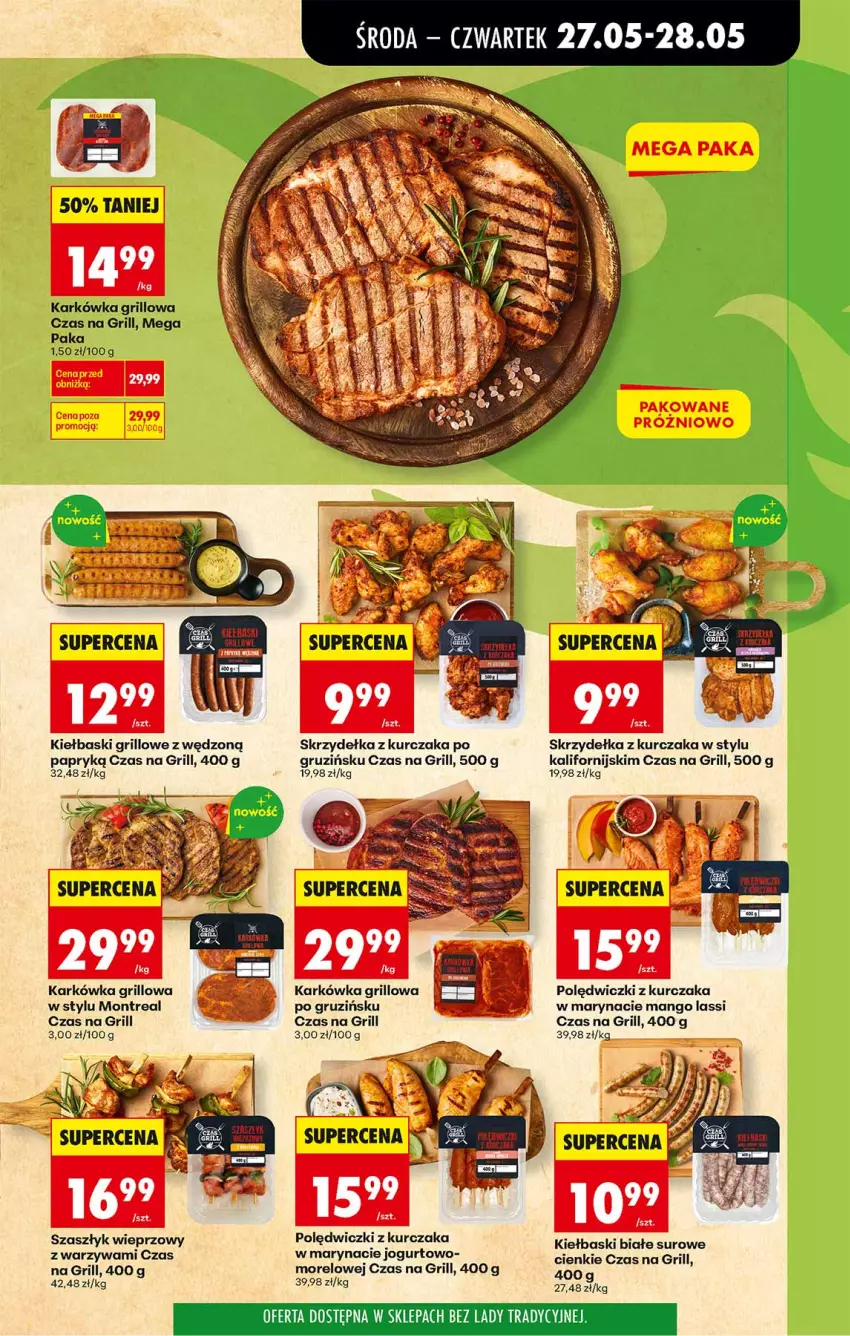 Gazetka promocyjna Biedronka - Od Środy - ważna 27.05 do 28.05.2026 - strona 29 - produkty: Grill, Jogurt, Kiełbaski białe, Kurczak, LG, Mango, Polędwiczki z kurczaka, Skrzydełka z kurczaka, Warzywa