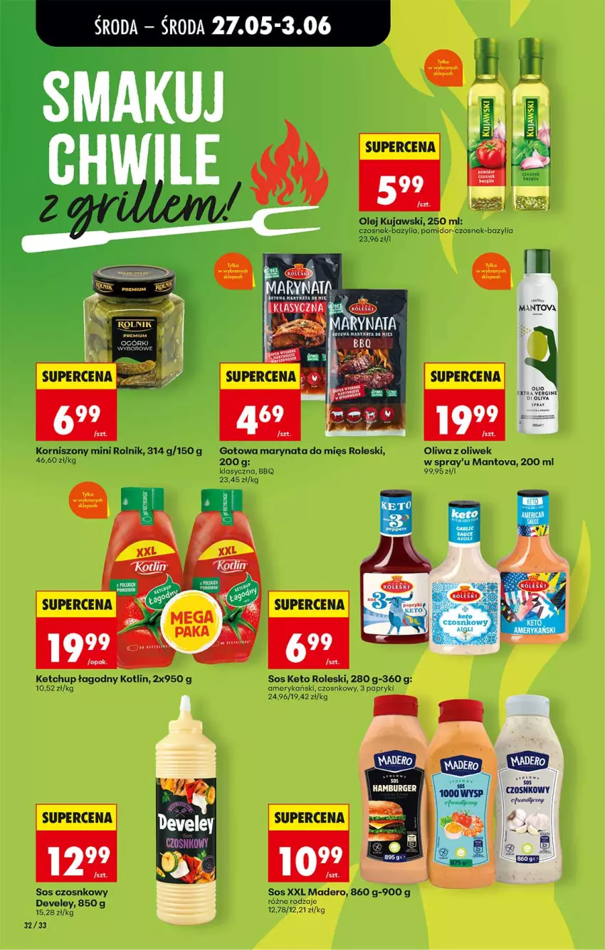 Gazetka promocyjna Biedronka - Od Środy - ważna 27.05 do 28.05.2026 - strona 32 - produkty: Bazyl, Bazylia, Czosnek, Ketchup, Korniszony, Kotlin, Kujawski, Olej, Rolnik, Sos
