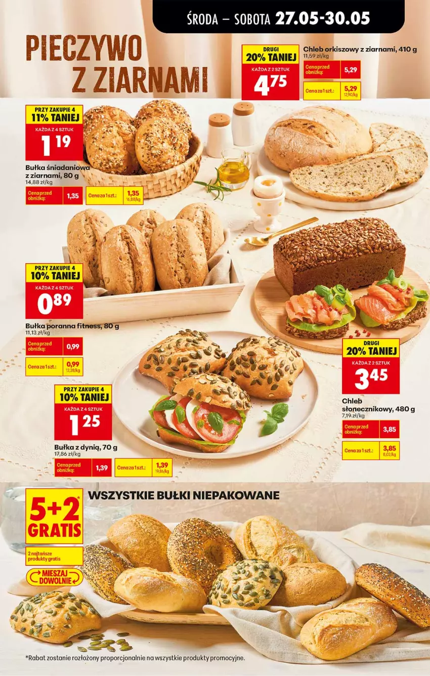 Gazetka promocyjna Biedronka - Od Środy - ważna 27.05 do 28.05.2026 - strona 39 - produkty: Bułka, Chleb, Danio, Dynią, Fa, Por, Taft