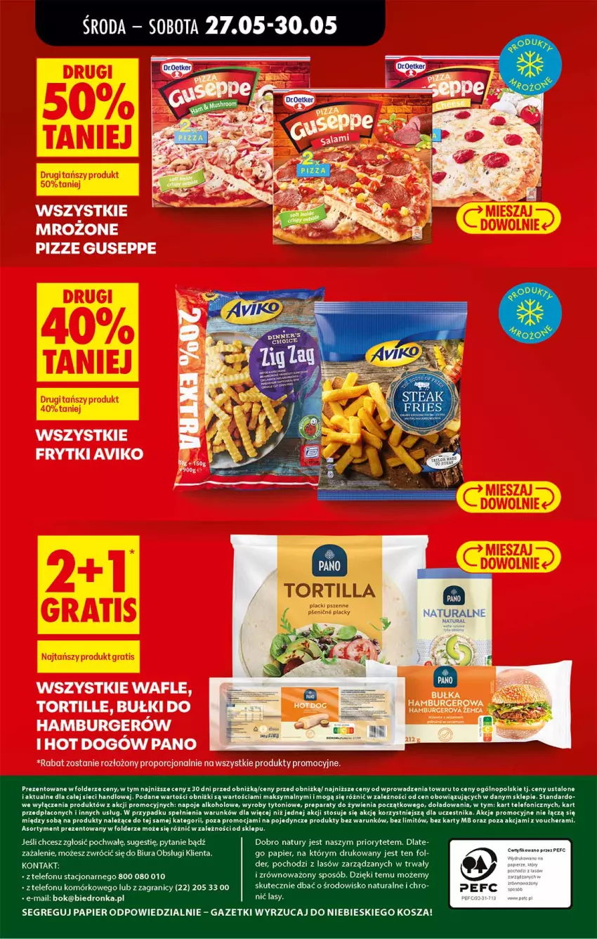 Gazetka promocyjna Biedronka - Od Środy - ważna 27.05 do 28.05.2026 - strona 56 - produkty: Burger, Frytki, Hamburger, Por, Wafle
