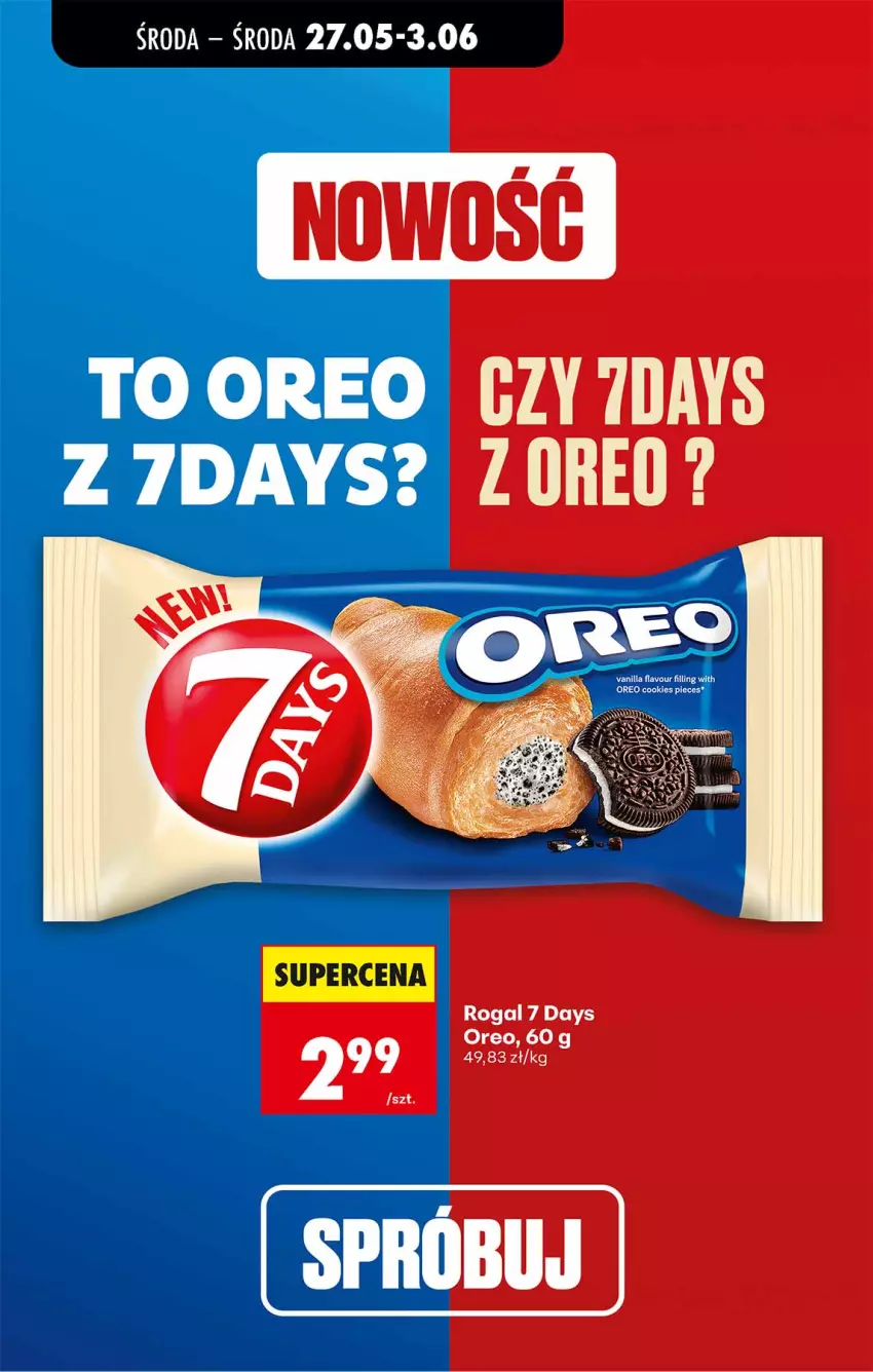 Gazetka promocyjna Biedronka - Od Środy - ważna 27.05 do 28.05.2026 - strona 59 - produkty: 7 Days, Oreo, Piec, Rogal