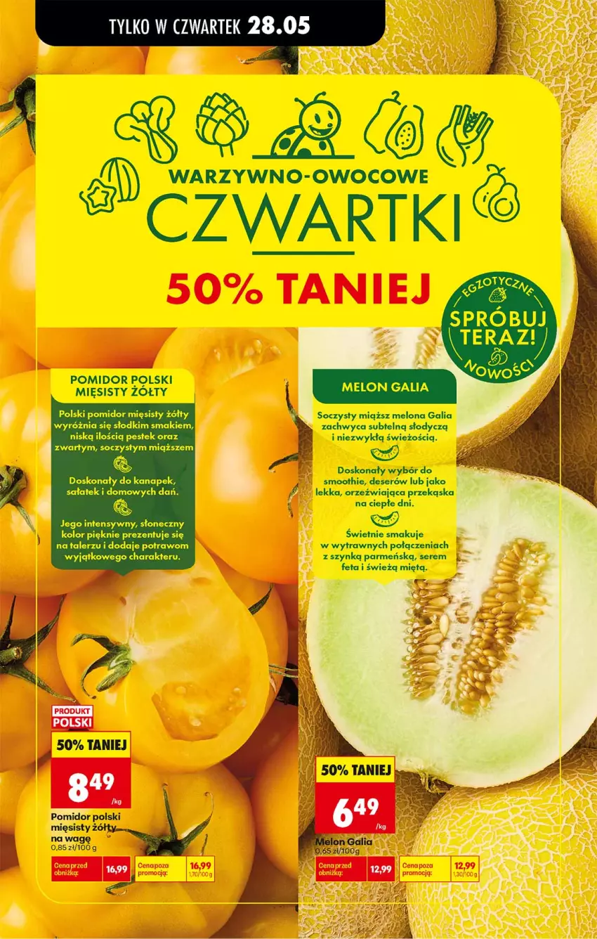 Gazetka promocyjna Biedronka - Od Środy - ważna 27.05 do 28.05.2026 - strona 61 - produkty: Deser, Melon, Sałat, Ser, Smoothie, Stek, Talerz, Tera