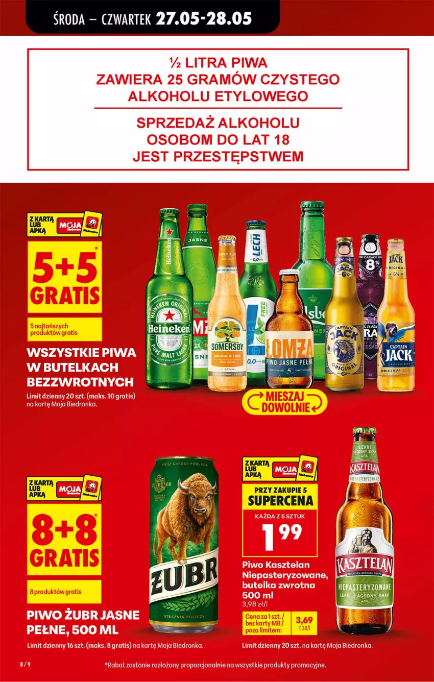 Gazetka promocyjna Biedronka - Od Środy - ważna 27.05 do 28.05.2026 - strona 8 - produkty: Gin