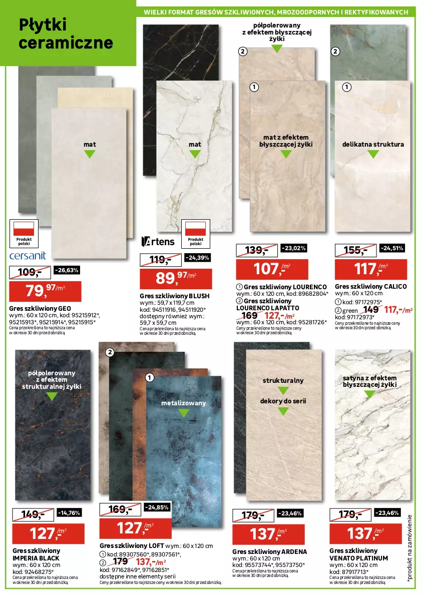 Gazetka promocyjna Leroy Merlin - Gazetka Leroy Merlin - ważna 12.08 do 08.09.2026 - strona 18 - produkty: Gres, Gres szkliwiony, Lack, Lustro, Por, Ser, Słupek, Szafka, Szafka pod umywalkę, Umywalka