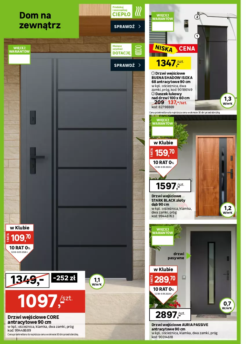 Gazetka promocyjna Leroy Merlin - Gazetka Leroy Merlin - ważna 12.08 do 08.09.2026 - strona 24 - produkty: Drzwi, Drzwi wejściowe, Gra, Klamka, Lack, Nawóz, Olma, Płyta, Por, Sport, Tran