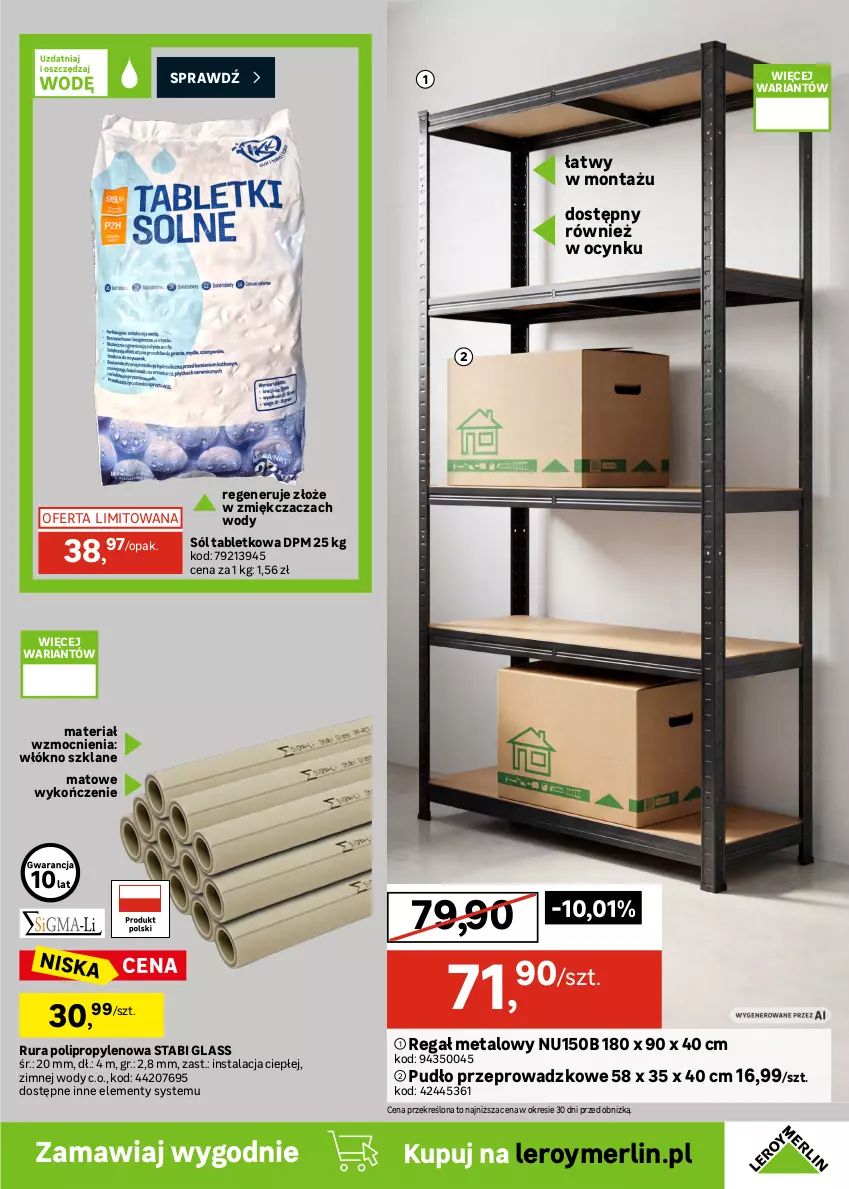 Gazetka promocyjna Leroy Merlin - Gazetka Leroy Merlin - ważna 12.08 do 08.09.2026 - strona 35 - produkty: Cynk, Fa, Makita, Młot, Młotowiertarka, Przecinarka, Regał, Regał metalowy, Rura, Sól, Szlifierka, Szlifierka kątowa, Tablet, Tarka, Warka, Wiertarka, Wkręt, Wkrętarka, Wyrzynarka