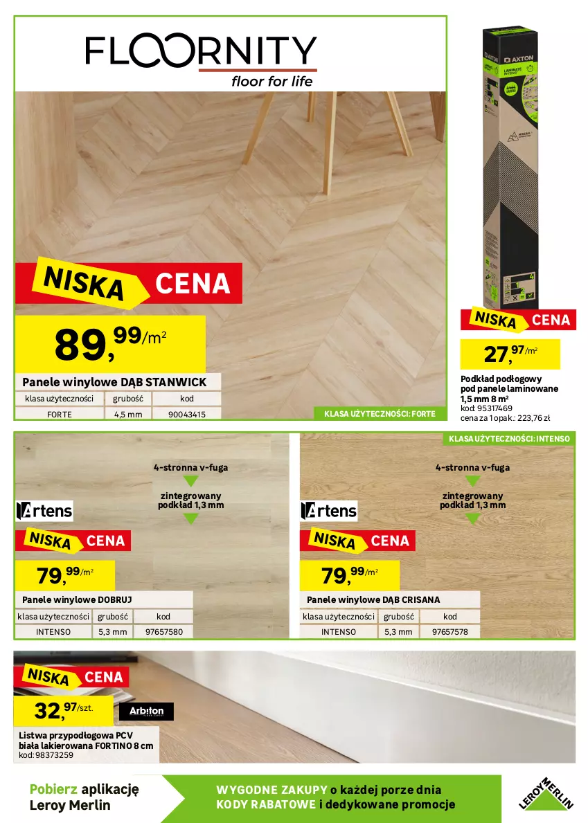 Gazetka promocyjna Leroy Merlin - Gazetka Leroy Merlin - ważna 12.08 do 08.09.2026 - strona 5 - produkty: Isana, Lakier, Listwa, Listwa przypodłogowa, Podkład, Podkład podłogowy, Por, Risana