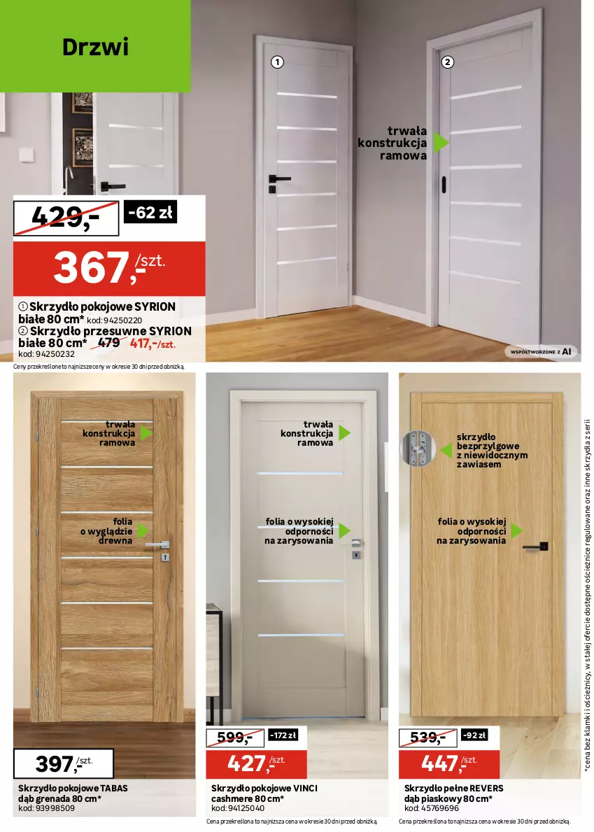 Gazetka promocyjna Leroy Merlin - Gazetka Leroy Merlin - ważna 12.08 do 08.09.2026 - strona 6 - produkty: Boazeria, Drzwi, Klamka, LG, Por, Ser, Sok