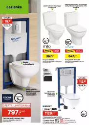 Gazetka promocyjna Leroy Merlin - Gazetka Leroy Merlin - Gazetka - ważna od 08.09 do 08.09.2026 - strona 22 - produkty: Kompakt WC, Deska sedesowa, Zestaw podtynkowy WC, Deska wolnoopadająca
