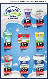 Gazetka promocyjna Netto - Od Poniedziałku - Gazetka - ważna od 30.03 do 30.03.2024 - strona 15 - produkty: Serek wiejski, Jogurt naturalny, Ser, Twaróg, Jogurt, Kefir naturalny, Serek, Twaróg tłusty, Kefir