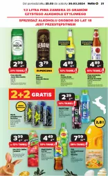 Gazetka promocyjna Netto - Od Poniedziałku - Gazetka - ważna od 30.03 do 30.03.2024 - strona 21 - produkty: Piwa, Piwo, Sok pomarańczowy, Sok, Koc, Gra, Napój energetyczny, Ice tea, Lipton, Corona Extra, Tymbark, Wosana, Okocim, Napój