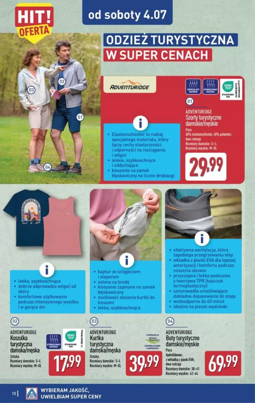 Gazetka promocyjna Aldi - Artykuły przemysłowe i tekstylia - ważna 01.07 do 04.07.2026 - strona 10 - produkty: Buty, Kurtka