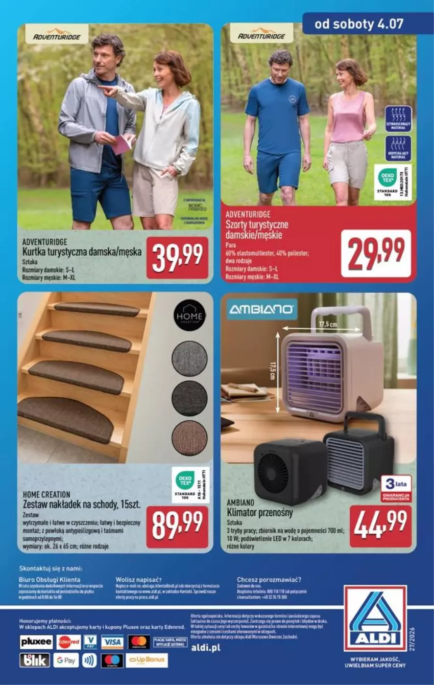 Gazetka promocyjna Aldi - Artykuły przemysłowe i tekstylia - ważna 01.07 do 04.07.2026 - strona 16 - produkty: Biuro, Fa, Kurtka, Kurtka turystyczna, LG, Piec, Por