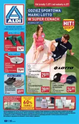 Gazetka promocyjna Aldi - Artykuły przemysłowe i tekstylia - Gazetka - ważna od 04.07 do 04.07.2026 - strona 1 - produkty: Por, Rama, Pościel, Buty, Szorty, Wełna, Sport, Pistolet