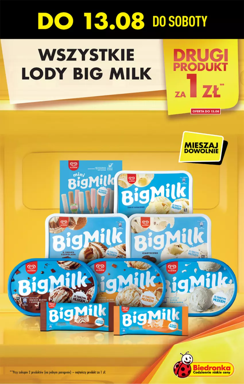 Gazetka promocyjna Biedronka - W tym tygodniu - ważna 11.08 do 17.08.2022 - strona 9 - produkty: Big Milk, Lody