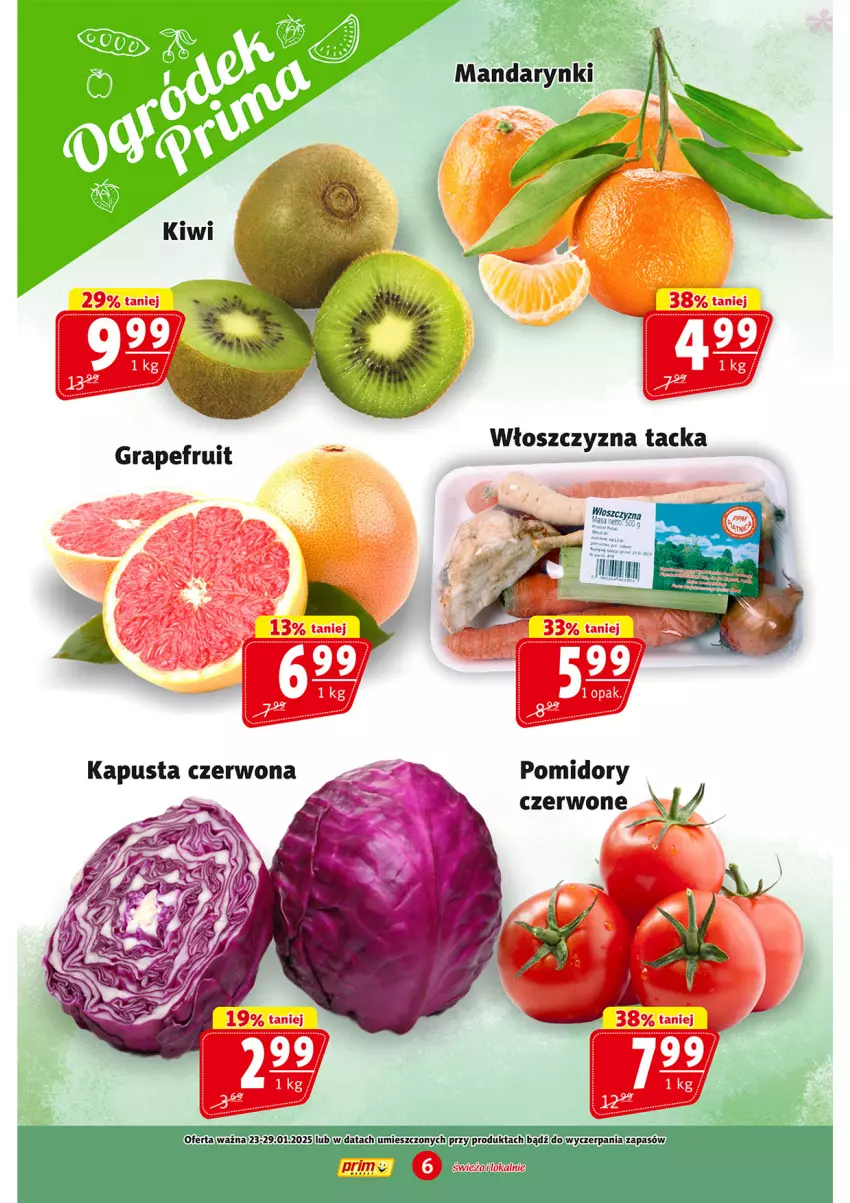 Gazetka promocyjna Prim Market - ważna 23.01 do 29.01.2025 - strona 6 - produkty: Pomidory