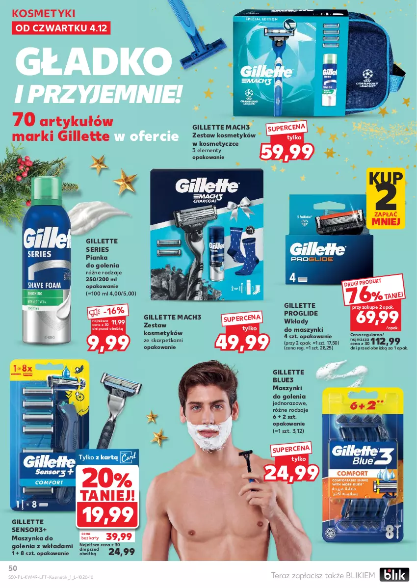 Gazetka promocyjna Kaufland - Gazetka tygodnia - ważna 04.12 do 09.12.2025 - strona 50 - produkty: Gillette, Karp, Mach3, Maszynka, Maszynka do golenia, Pianka do golenia, Ser, Szynka, Tera